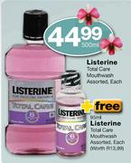 Listerine Total Care Mouthwash  - 500ml 