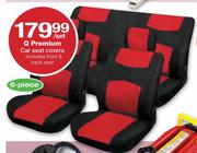 Q Premium Car Seat Covers - 6 Piece Per Set