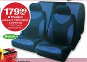 Q Premium Jacquard Motorsitplekoortreksels - 6 Stuk