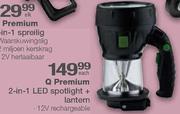 Q Premium 2-In-1 Led Spotlight+Lantern Each