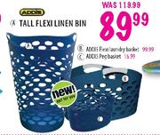 Addis Tall Flexi Linen Bin