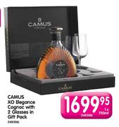 Camus XO Elegance Cognac With 2 Glasses In Gift Pack-1x750ml 