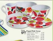 Poppi Pink Dinner plate-25cm Each