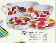 Poppi Pink Mixing Bowl-25cm Each