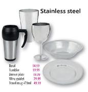 Stainless Steel Dinner Plate