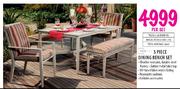 5 Piece Dining Bench Set-Per Set