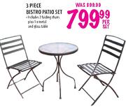3 Piece Bistro Patio Set-Per Set