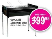 Out & About Adjustable Braai-60x45x21cm