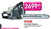 Ryobi 50cc Petrol Chainsaw-Each