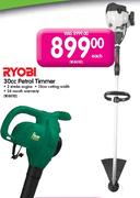 Ryobi 30cc Petrol Trimmer-Each