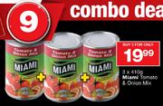 Miami Tomato & Onion Mix-3x410g