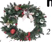 ST Nicholas Pre-Decorated Wreath-60cm Each
