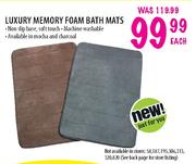 Luxury Memory Foam Bath Mats-Each