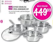 Simple Choice Stainless Steel Cookware Set-8 Piece