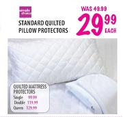 Simple Choice Standard Quilted Pillow Protectors-Each