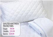 Quilted Queen Mattress Protectors-Each