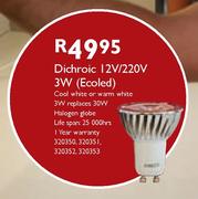 Dichroic 12V/220V-3W (Ecoled)