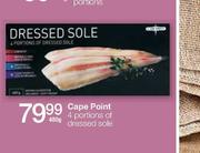 Cape Point 4 Portions Of Dressed Sole-480g