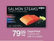 Cape Point 2 Prime Cut Salmon Steaks-400g