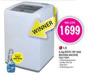 LG White Top Load Washing Machine-8.2kg(T8011TDFP)