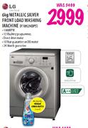 LG Metallic Silver Front Load Washing Machine-6kg(F1092NDPS)