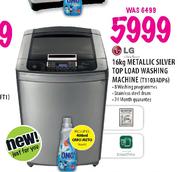 LG Metallic Silver Top Load Washing Machine-16kg(T1103ADP6)