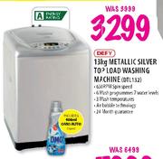 Defy Metallic Silver Top Load Washing Machine-13kg(DTL132)