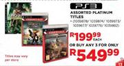 PS3 Platinum Titles Assorted-Each