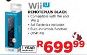Wii U Remoteplus Black
