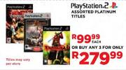 Playstation.2 Platinum Titles Assorted-Each