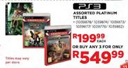 PS3 Platinum Titles Assorted-Each