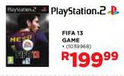 PS2 FIFA 13 Game