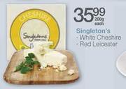 Singleton's White Cheshire/Red Leicester - 200gm Each