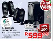Logitech 5.1 Channel Speakers-X530
