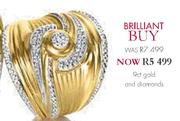 9ct Gold And Diamonds 