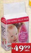 Johnson's Baby Wipes-240's