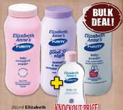 Elizabeth Anne's Baby Oil-200ml + Elizabeth Anne's Baby Powder Assorted-200g