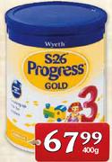 Wyeth S-26 Progress Gold Melkformule Nr.3-400g