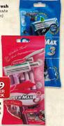 Super Max Disposable Razors For Men/Ladies-5 Per Pack