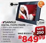 Sansui Digital Photo Frame (DFF1002) - 10" LCD Screen