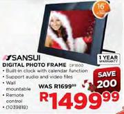 Sansui Digital Photo Frame - 16" LCD Screen