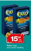 Paxo Sage & Onion Stuffing-85g Each