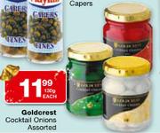 Goldcrest Cocktail Onions Assorted-130g Each