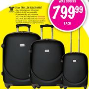 Tosca 75Cm Trolley Black Orbit-Each