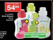 Soda Stream Syrup Assorted-3 x 500ml 