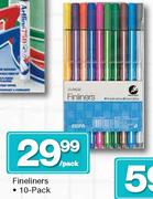 Fineliners 10 Pack-Per Pack
