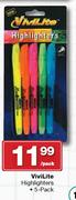 ViviLite Highlighters 5 Pack-Per Pack