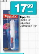 Tripp-Ex Shake 'n' Squeeze Correction Pen-Each