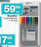Staedtler Fynpuntpenne 10 Pak-Per Pak