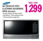 Samsung Stainless Steel Electronic Microwave Oven-40Ltr(ME9144ST)